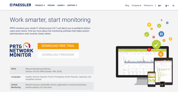 Download PRTG Network Monitor